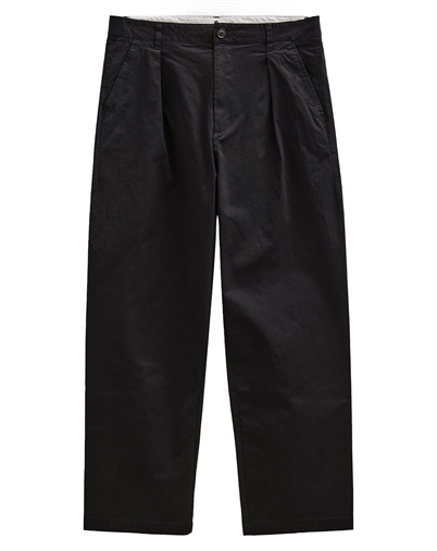 Anerkjendt - AKJakob Cotton Pleat Bukser - Caviar